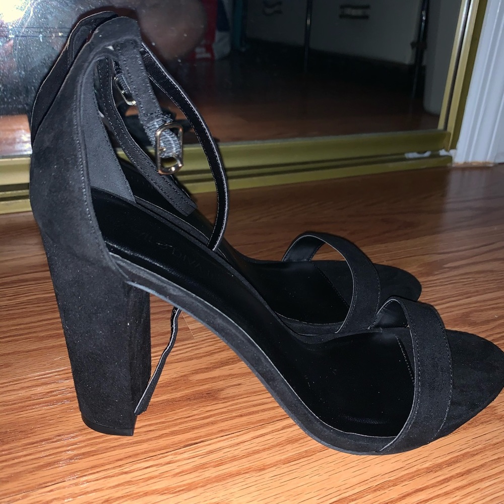 Black heels (only worn once!) 4 inch heels